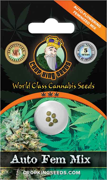 Auto Feminized Mix Marijuana Seeds, Crop King Seeds