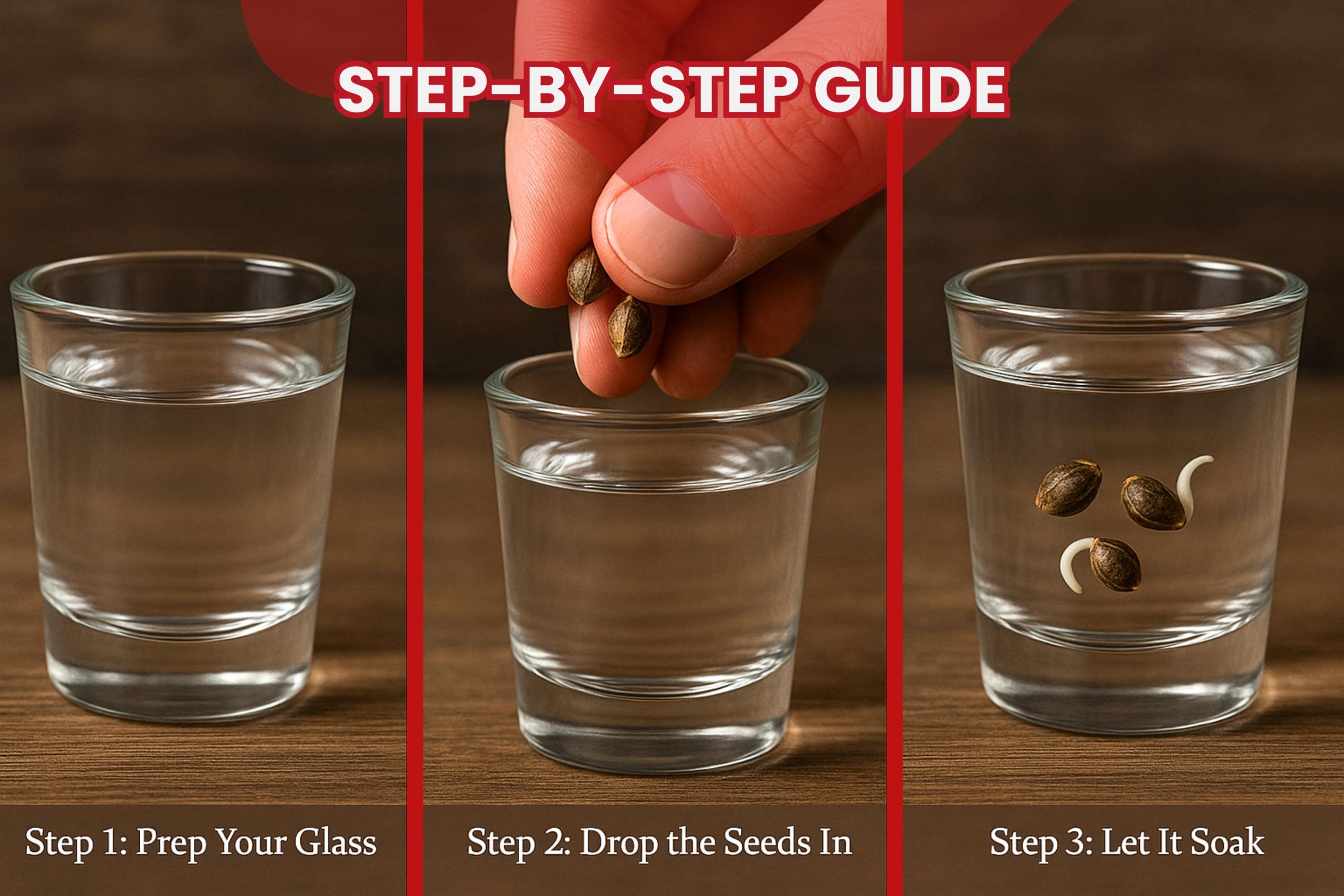 Step By Step Guide To Shot Glass Germination Scaled, Crop King Seeds